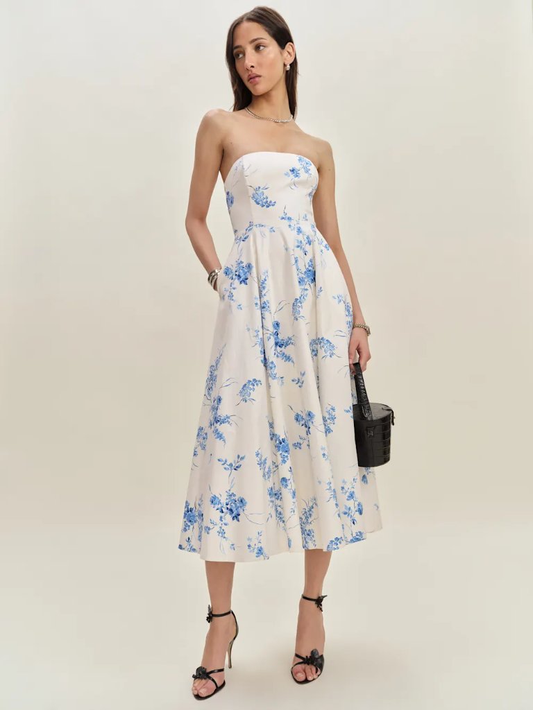 Nwt Reformation Astoria Dress Ivory - Size 6
